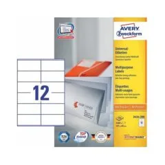AVERY Zweckform Etiketten 3424-200 weiß 105,0 x 48,0 mm