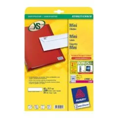 AVERY Zweckform Etiketten L7656-25 weiß 46,0 x 11,1 mm