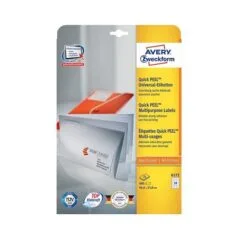 AVERY Zweckform Etiketten 6172 weiß 64,6 x 33,8 mm