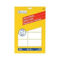 AVERY Zweckform Adressetiketten 95,0 x 47,0 mm, weiß