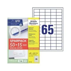 AVERY Zweckform Etiketten 38,0 x 21,2 mm, weiß