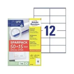 AVERY Zweckform Etiketten 105,0 x 48,0 mm, weiß