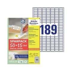 AVERY Zweckform Etiketten 25,4 x 10,0 mm, weiß