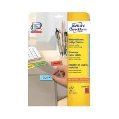 AVERY Zweckform Etiketten rot 38,1 x 21,2 mm, 20 Blatt