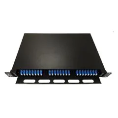 Fiber Optic Sliding Panel ODF 1U LC SM OS2 48 Cores
