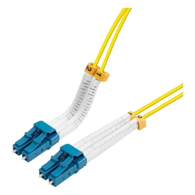 Bendable LC-LC Singlemode Fibre Cable Duplex 2m OS2 — image 1
