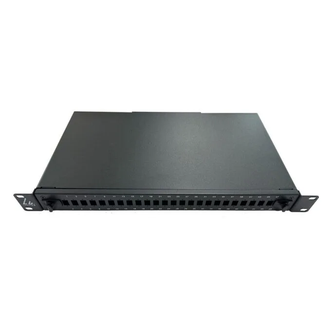 Fibre Patch Panel 19inch 1U 24 Ports for SC Simplex/LC — image 1