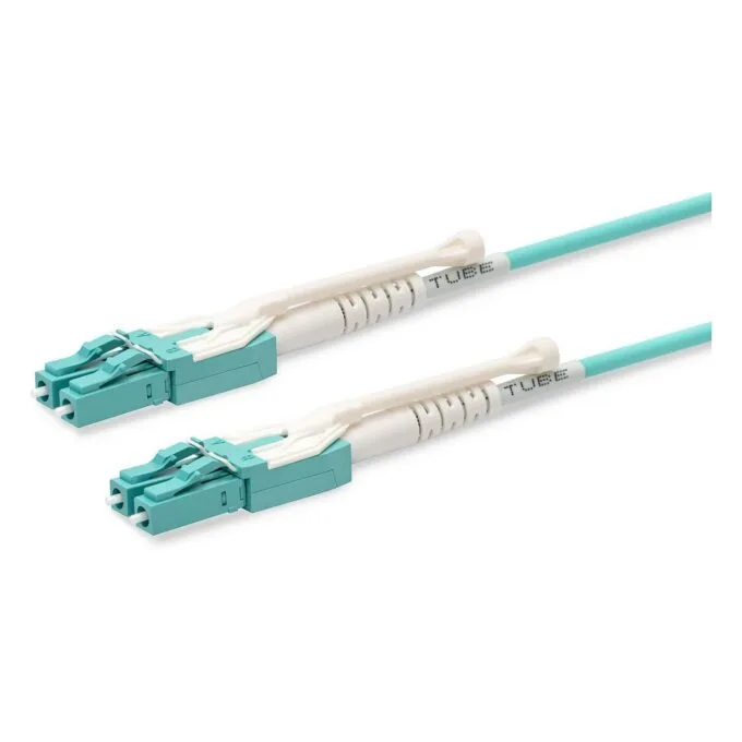 LC-LC Uniboot Multimode Fibre Cable Duplex 1m OM3 LSZH — image 1