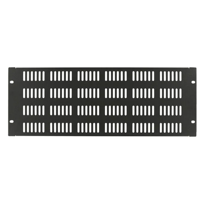 4U 19inchSCREW TYPE VENTED BLANK PANEL BLACK — image 1