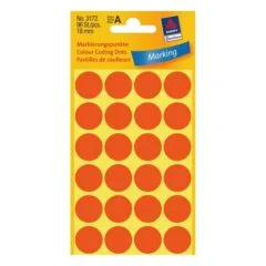 AVERY Zweckform Klebepunkte leuchtrot Ø 18,0 mm, 96 St.
