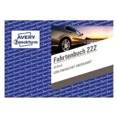 AVERY Zweckform Fahrtenbuch, Pkw mit Kraftstoffverbrauch Formularbuch 222, 1 St.