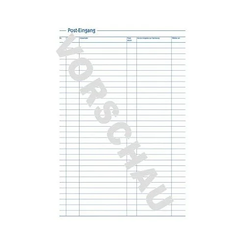 AVERY Zweckform Post-Eingang-/Ausgangsbuch Formularbuch 931, 1 St. — image 2