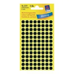 AVERY Zweckform Klebepunkte 3009 schwarz Ø 8,0 mm, 416 St.