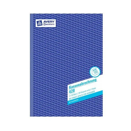AVERY Zweckform Kassenabrechnung Formularbuch 428, 1 St. — image 4