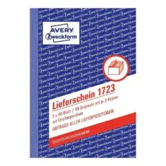 AVERY Zweckform Lieferschein mit Empfangsschein Formularbuch 1723, 1 St.