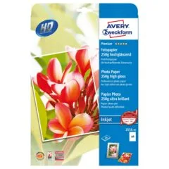 AVERY Zweckform Fotopapier 2556-20 DIN A4 hochglänzend 250 g/qm 20 Blatt