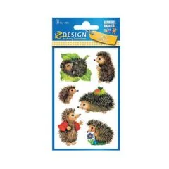 AVERY Zweckform Aufkleber 4306 Igel, 18 Etiketten