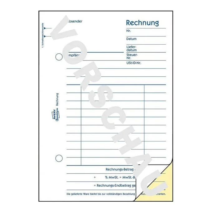 AVERY Zweckform Rechnung Formularbuch 1732, 1 St. — image 2
