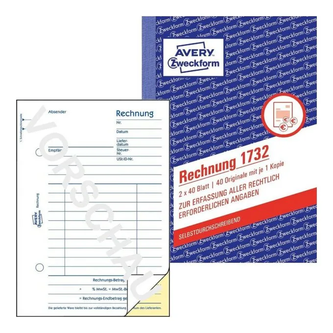 AVERY Zweckform Rechnung Formularbuch 1732, 1 St. — image 4