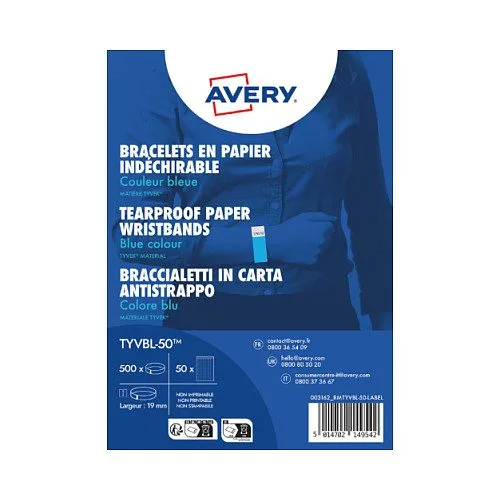 AVERY Zweckform Eintrittsbänder blau, 500 St. — image 1