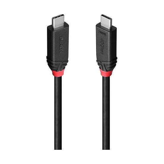 2m USB4 240W Typ C Kabel, Black Line — image 1