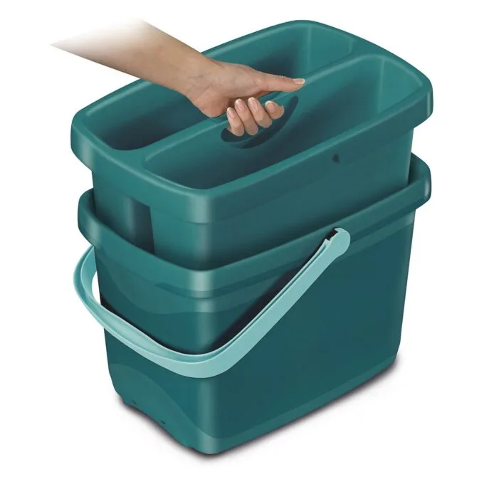 LEIFHEIT Putzeimer 2x 3,0 l türkis — image 4