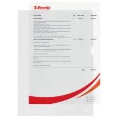 Esselte Sichthüllen DIN A4 genarbt 0.12 mm