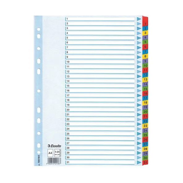 Esselte Ordnerregister Vollformat 1-31 DIN A4 — image 1