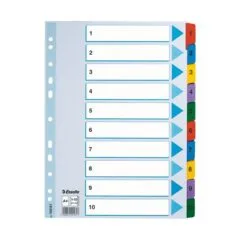 Esselte Ordnerregister A4 nummeriert - 10-teilig