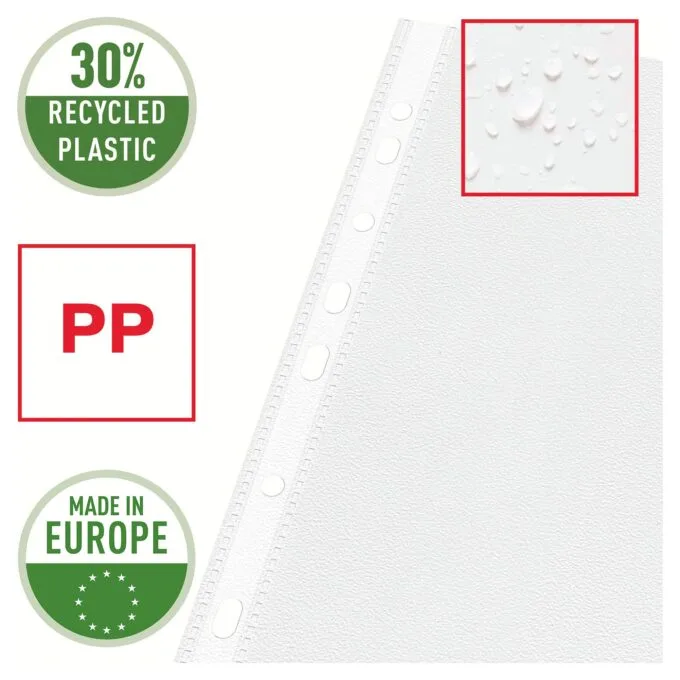 Esselte Prospekthüllen DIN A4 0,09 mm transparent - 100 Stück — image 3