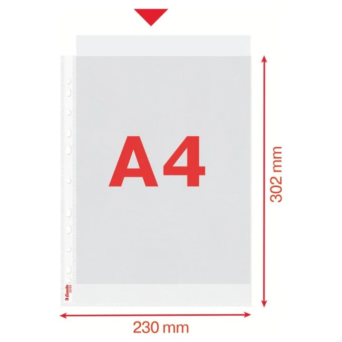 Esselte Prospekthüllen DIN A4 0,09 mm transparent - 100 Stück — image 5