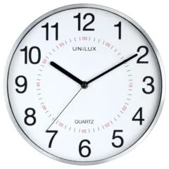 Unilux ARIA Wanduhr metallgrau Durchmesser: 305