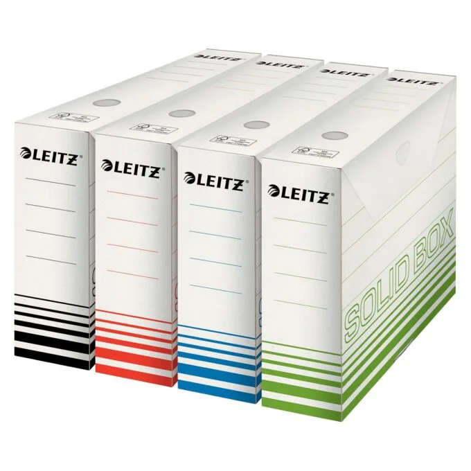 Archivbox Solid weiß 8,0 x 33,0 x 25,7 cm, 10 St. — image 2