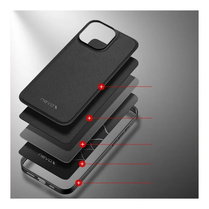 Nevox StyleShell Nylo (schwarz, iPhone 16 Pro) — image 5