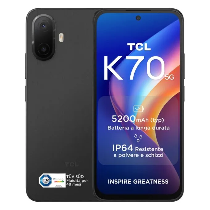 TCL K70 5G 4RAM 128GB midnight black — image 1