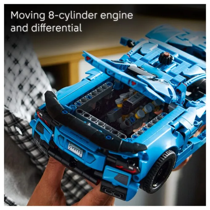 LEGO Technic - Chevrolet Corvette Stingray in Blau — image 33