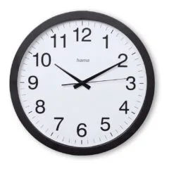 Hama Wanduhr Aruba Ø 40 cm schwarz