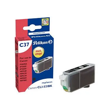 Pelikan Tinte Canon C37 CLI521 bk schwarz kompatibel — image 1