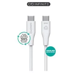 eStuff INFINITE SuperINFINITE Super Soft USBC to USBC Cable 2m
