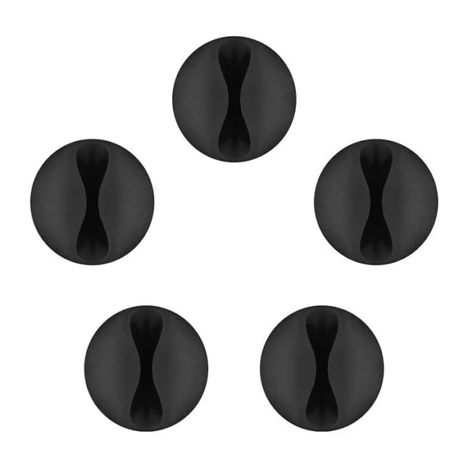 goobay Kabelclips schwarz — image 1
