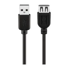 GOOBAY Kabel USB 2.0 Hi-Speed Verlngerungskabel, schwarz