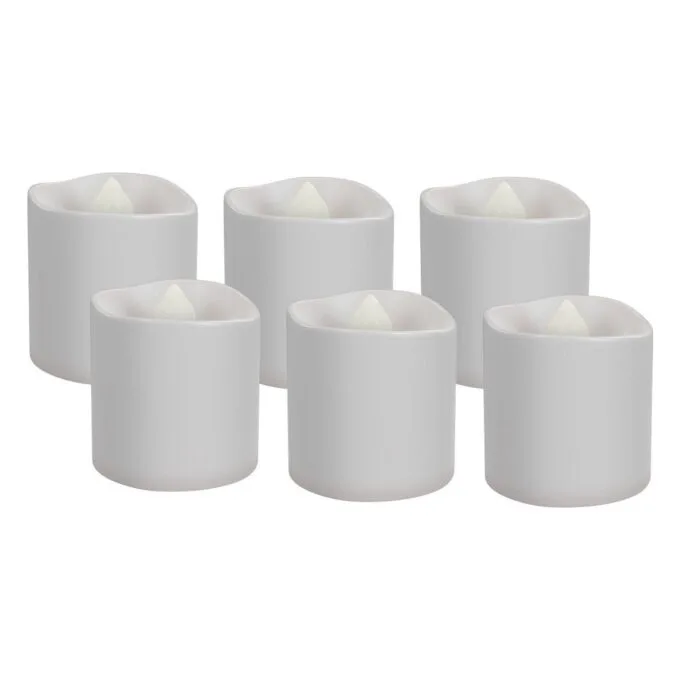 LED-Teelichter, 4,3cm, weiß — image 1