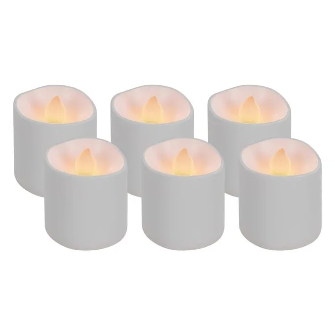 LED-Teelichter, 4,3cm, weiß — image 6