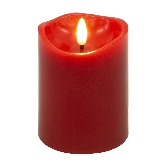 LED-Wachskerzen, 10cm, rot — image 8