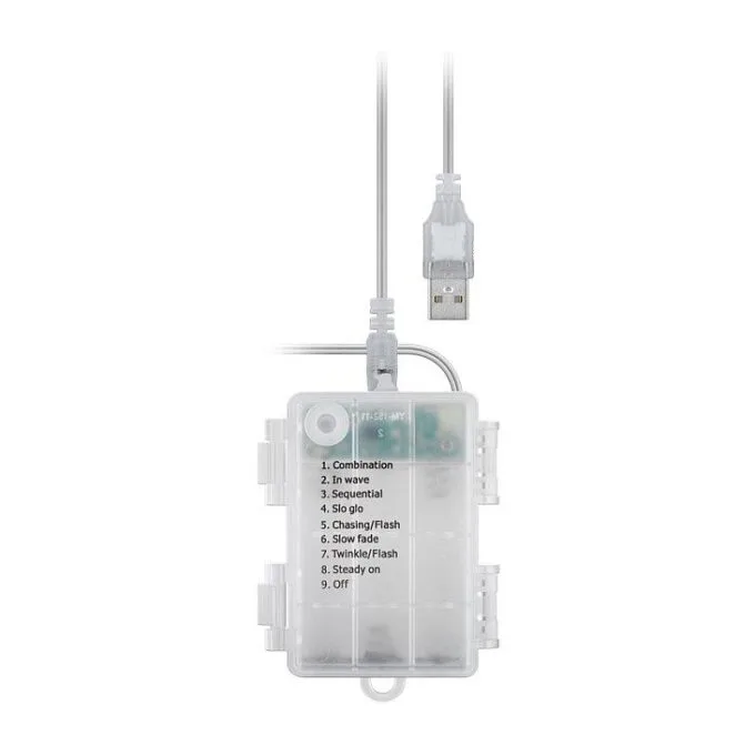 300er LED Lichtervorhang transparent 2,5 m — image 2