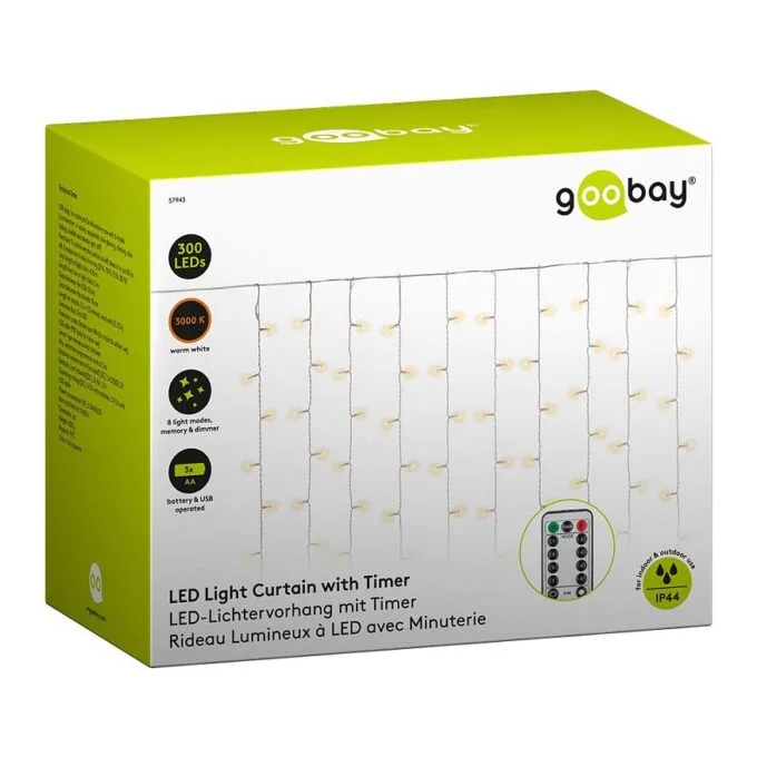300er LED Lichtervorhang transparent 2,5 m — image 7