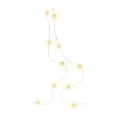 20er Sterne Lichterkette, transparent, 2,20 m