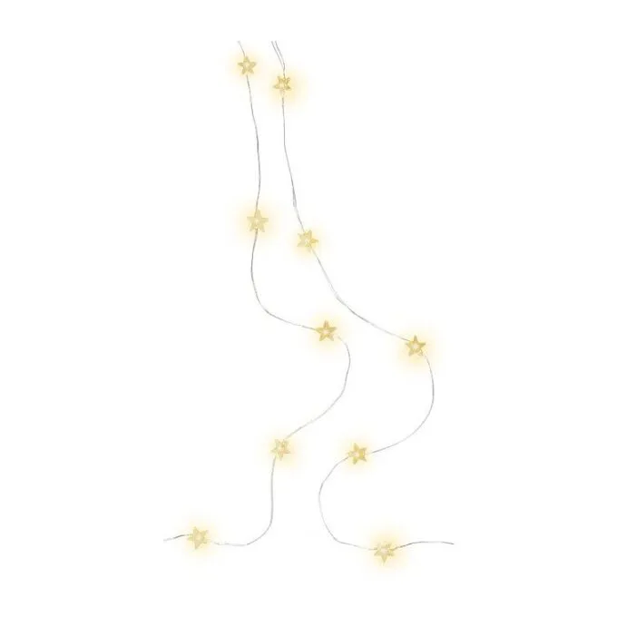 20er Sterne Lichterkette, transparent, 2,20 m — image 1