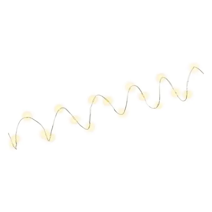 20er Lichterkette, transparent, 1,0 m — image 1