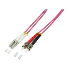 LWL Patchkabel OM4 LC / ST 5,0m Duplex LogiLink